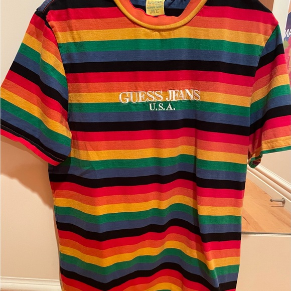 Guess Farmers Market limited release rainbow tee. 100% cotton. Made in the USA. - Picture 1 of 3